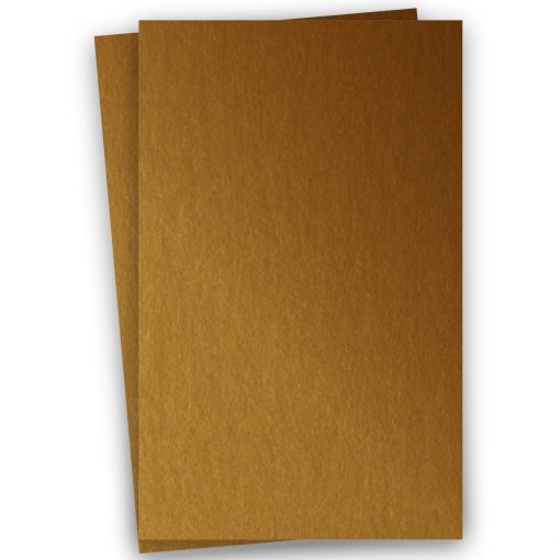 Metallic 11X17 Card Stock Paper – ANTIQUE GOLD – 105lb Cover (284gsm) – 100 PK