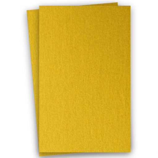 Metallic 11X17 Card Stock Paper – FINE GOLD – 105lb Cover (284gsm) – 100 PK