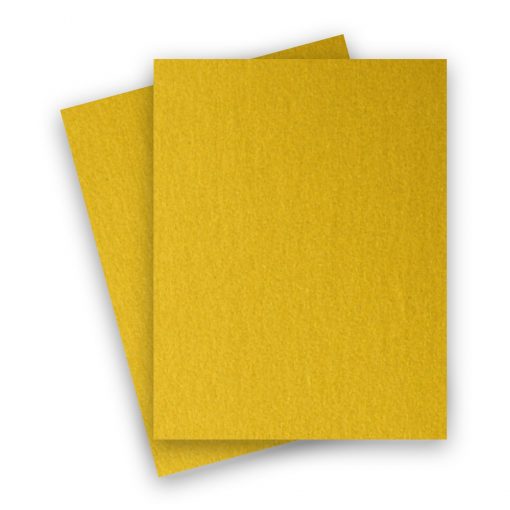 Metallic – 8.5X11 Card Stock Paper – FINE GOLD – 105lb Cover (284gsm) – 25 PK