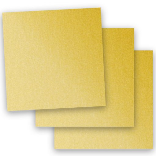 Metallic – 12X12 Card Stock Paper – GOLD – 105lb Cover (284gsm) – 100 PK