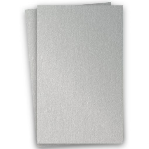 Metallic 11X17 Card Stock Paper – SILVER – 105lb Cover (284gsm) – 100 PK