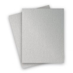 Metallic – 8.5X11 Card Stock Paper – SILVER – 105lb Cover (284gsm) – 25 PK